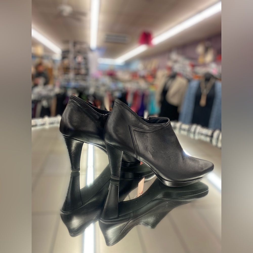 🛍️ paul green Sz.8 Black Leather Ankle Boots Australia Made